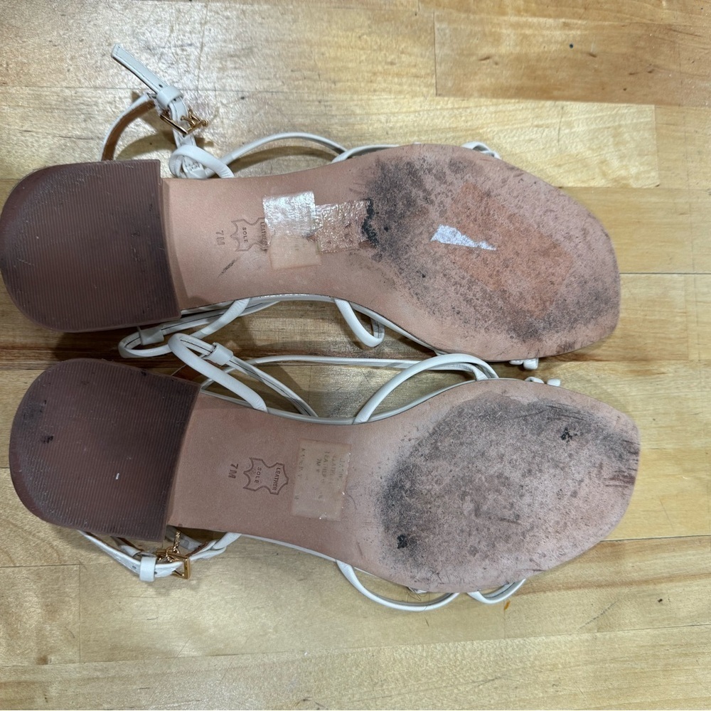 Tory Burch White Strappy Sandals - Picture 11 of 11